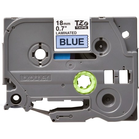 Brother Tape Black on Blue 18mm